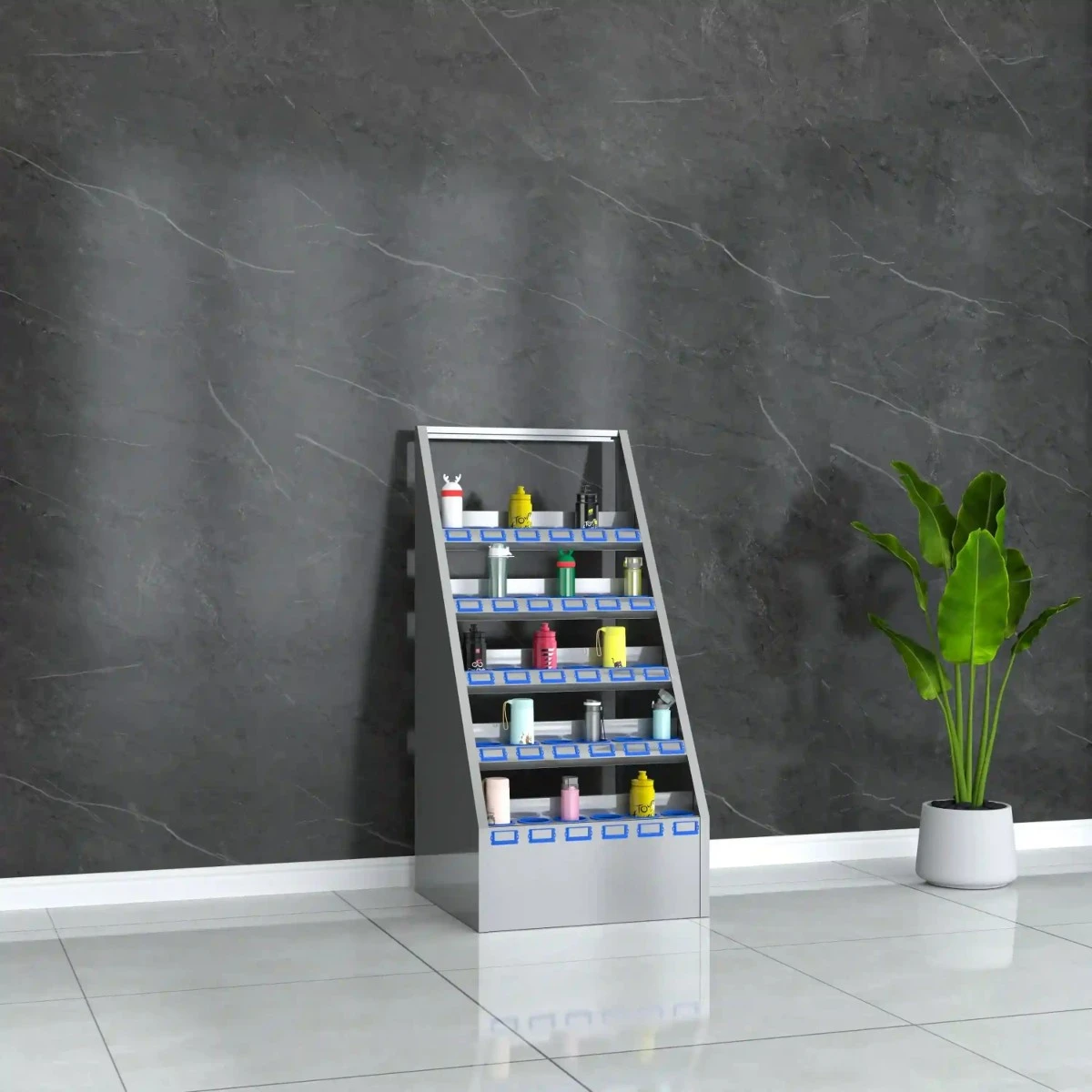 5-layer 30-grid stainless steel cup holder2 5-layer 30-grid stainless steel cup holder2